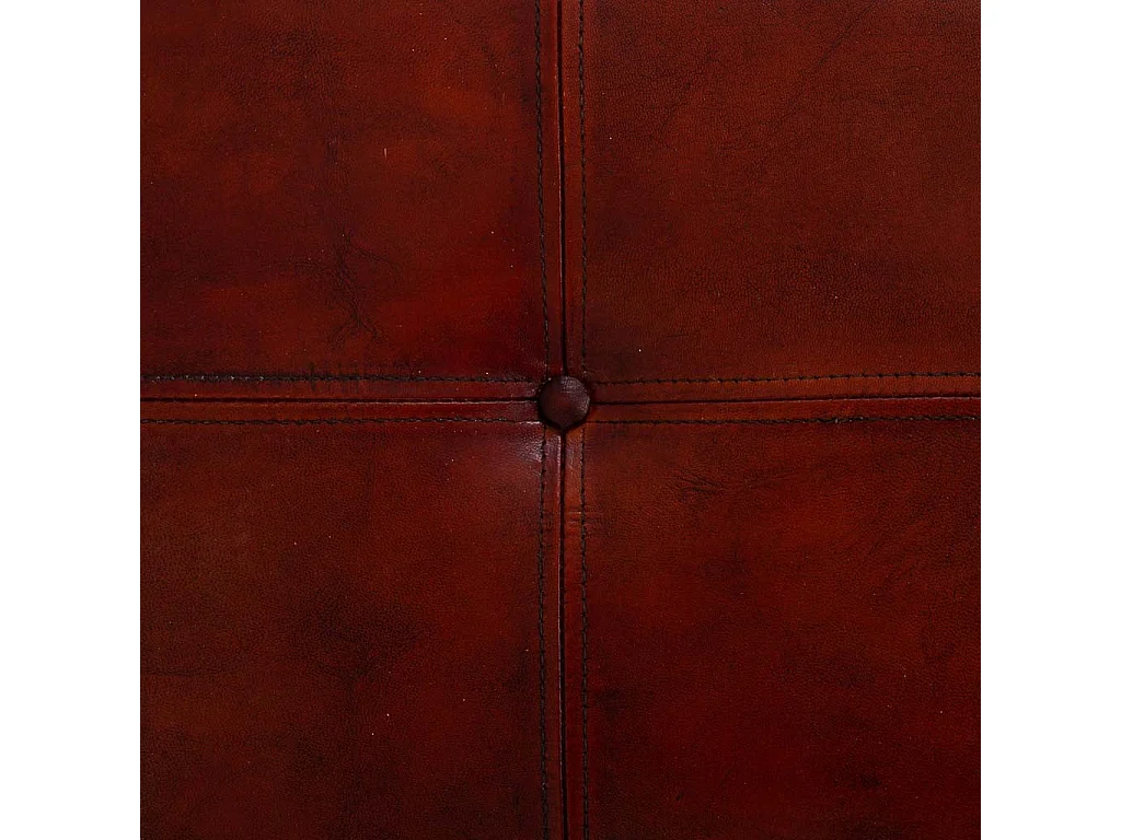 Banc en cuir rouge 115x53x38