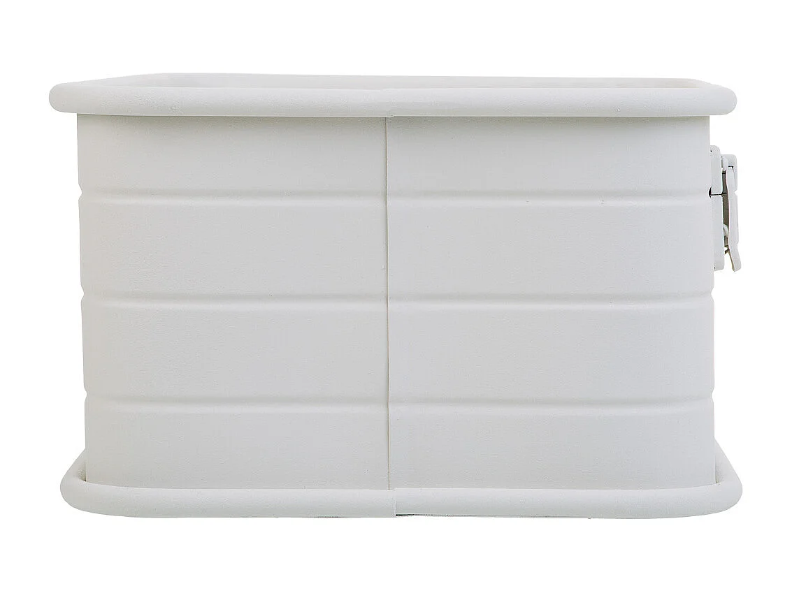 Rechteckiger grau bedruckter Metallkorb 39x26x16