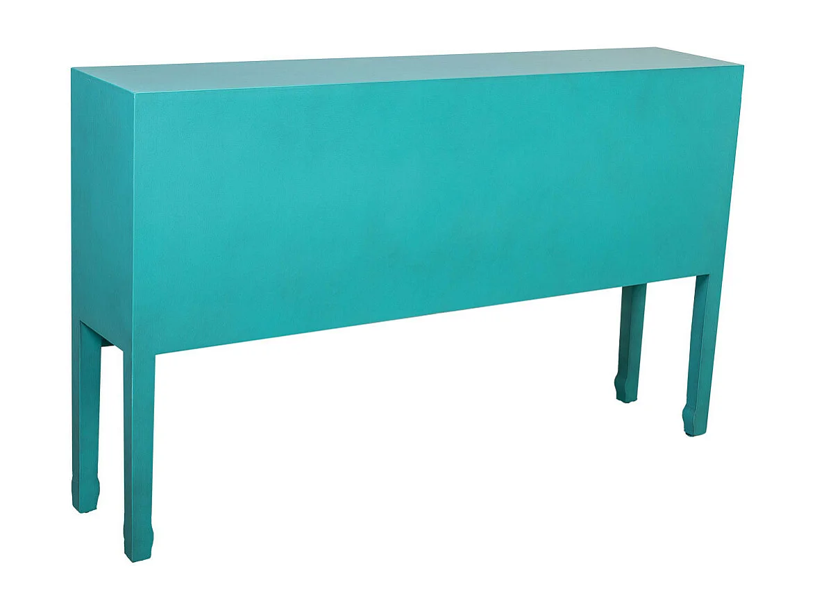 Aparador de madera de 7 cajones y 2 puertas 128x26x78h cm