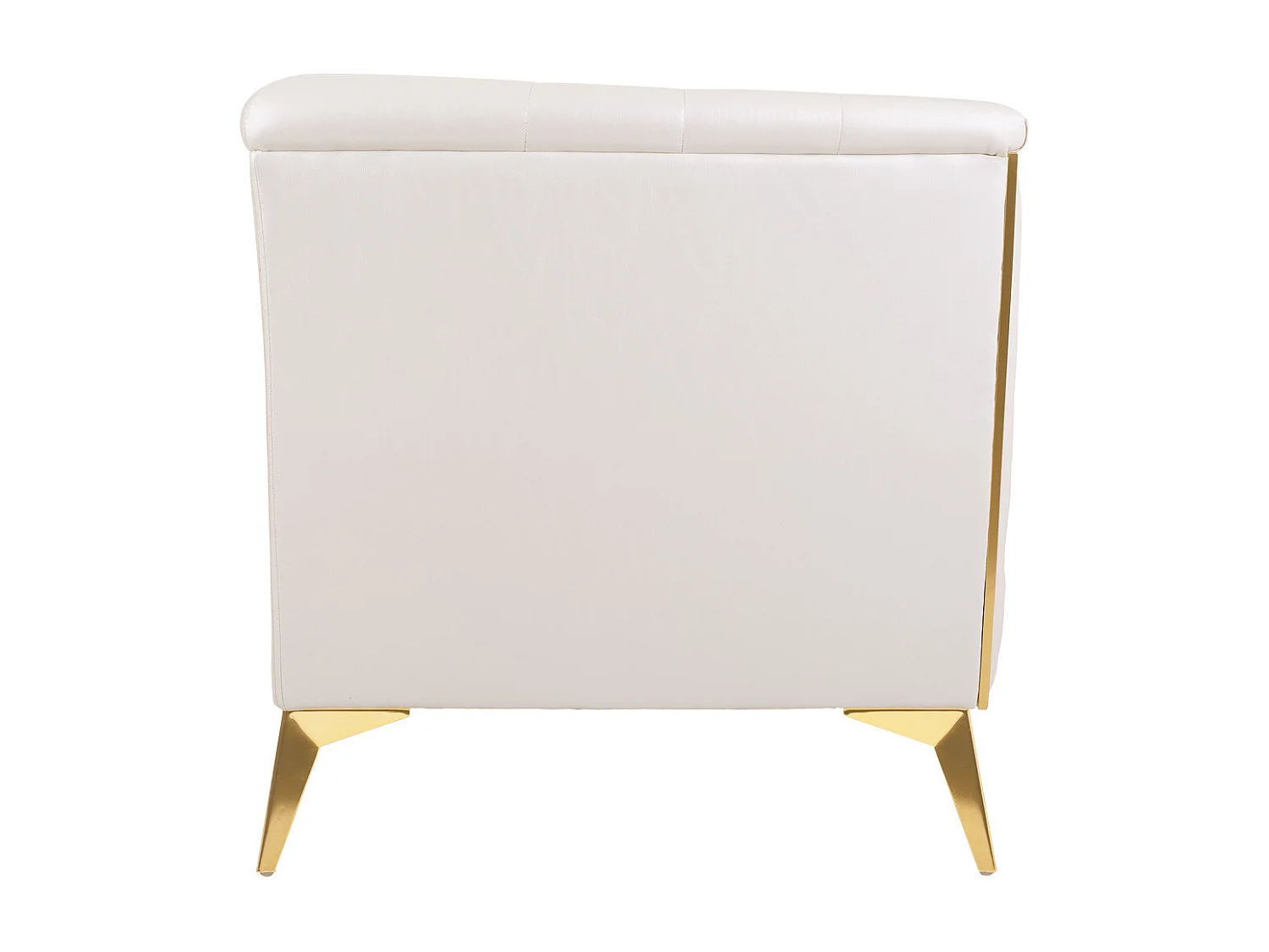 Poltrona estofada branca 104x72x75