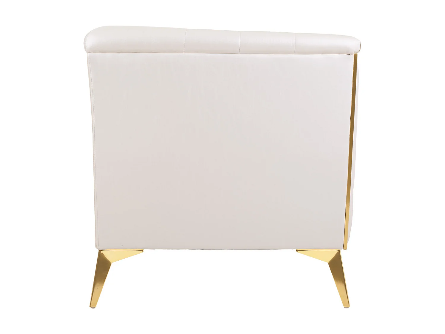 Poltrona estofada branca 104x72x75