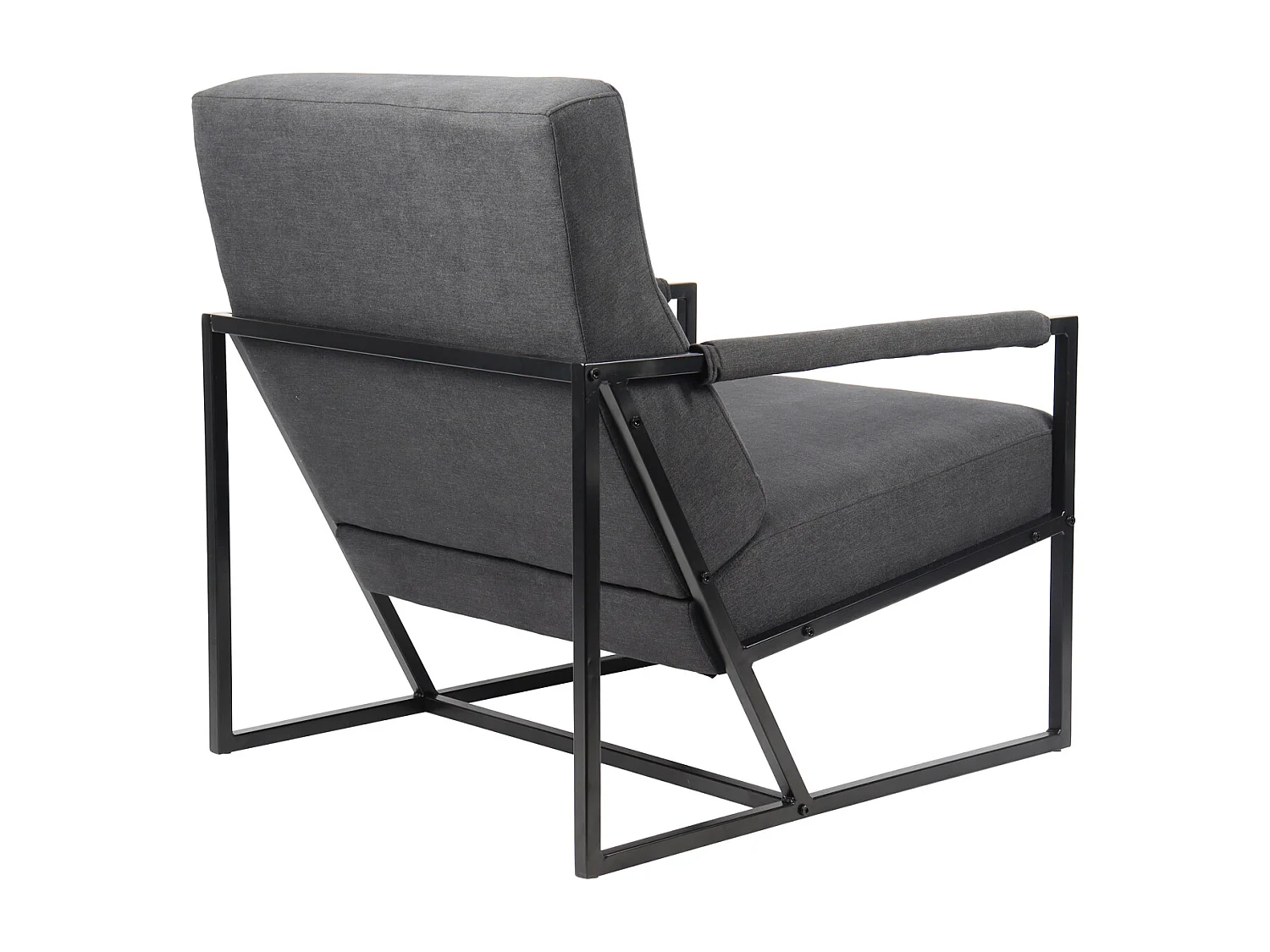 Chaise longue SVITA CHRIS chaise cocktail chaise rembourrée avec accoudoirs jaune anthracite