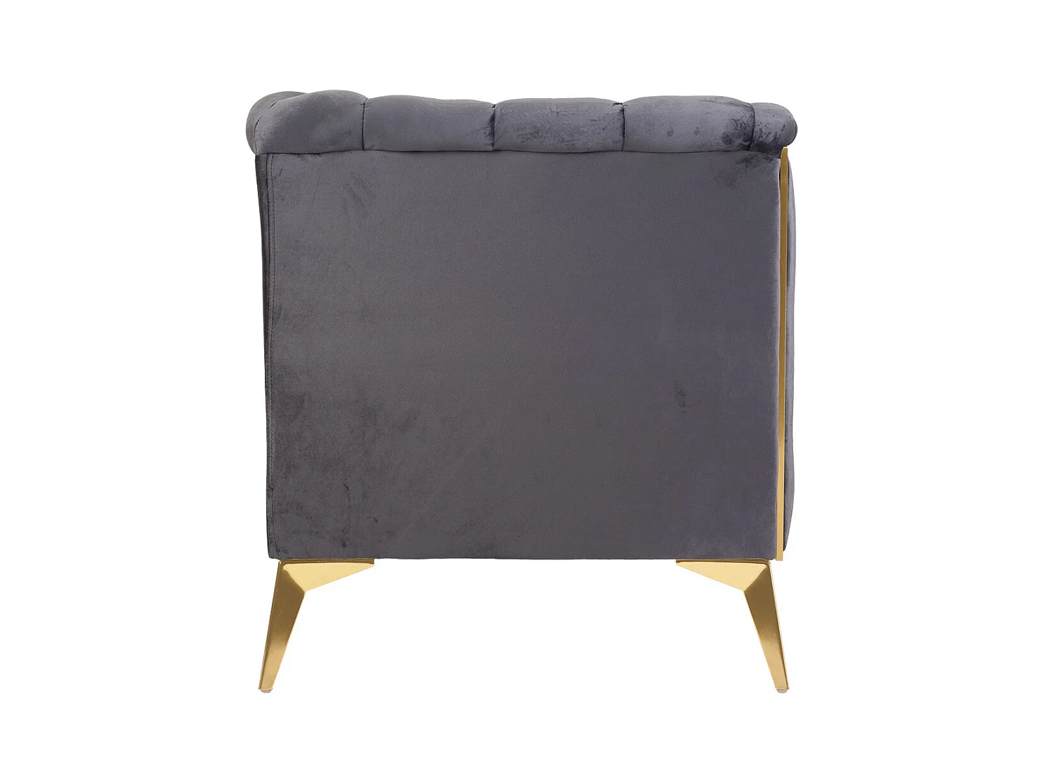 Grauer gepolsterter Sessel 104x72x75h cm