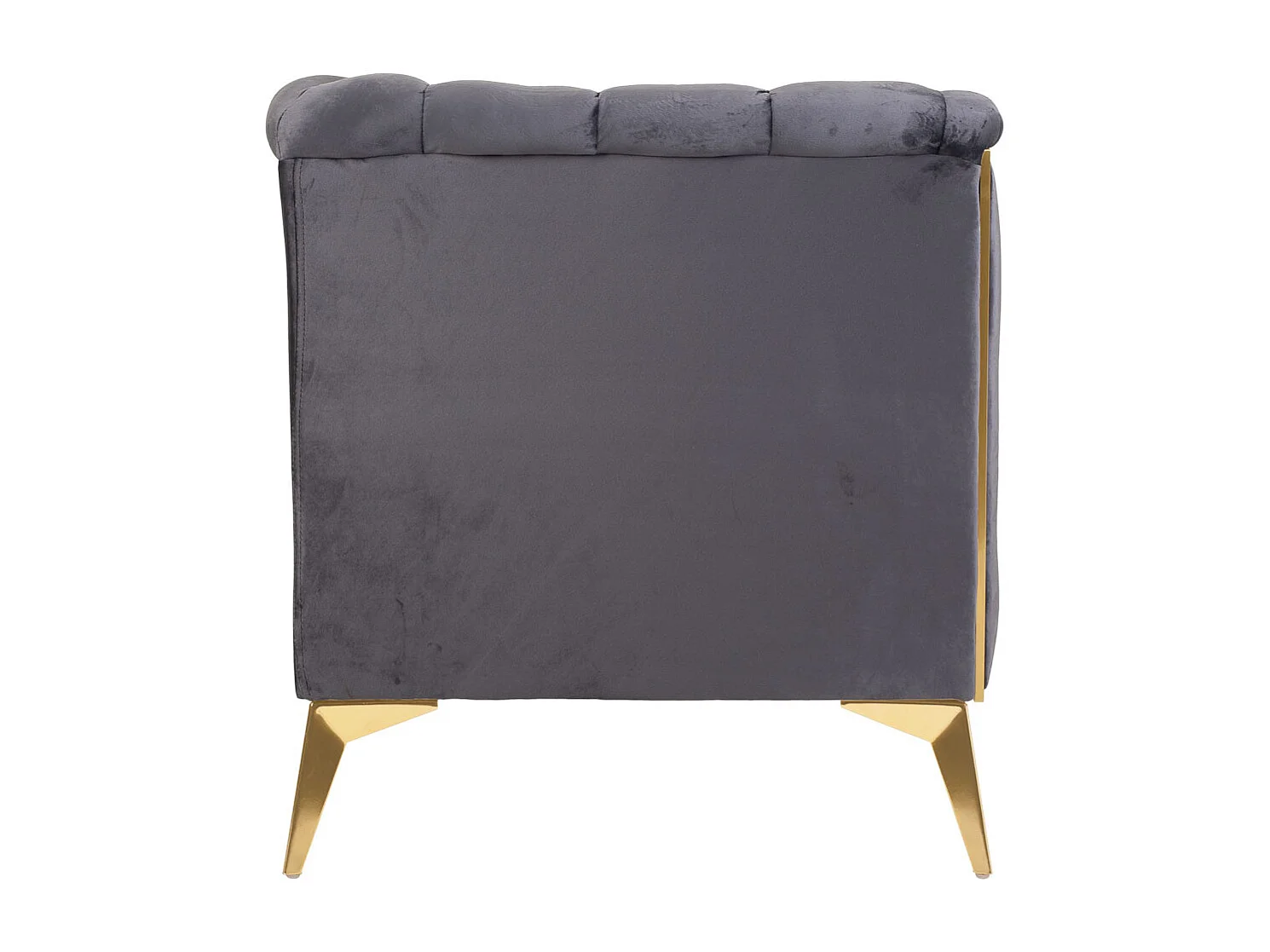 Sillón tapizado gris 104x72x75