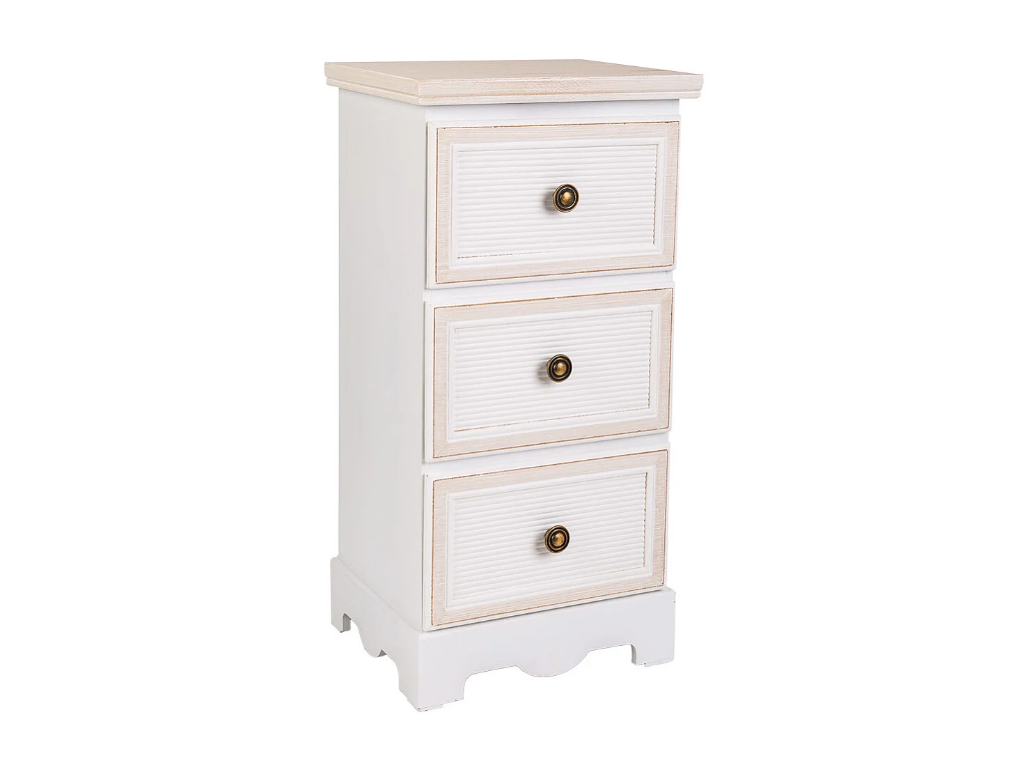 Commode en bois blanc 31x26x60h