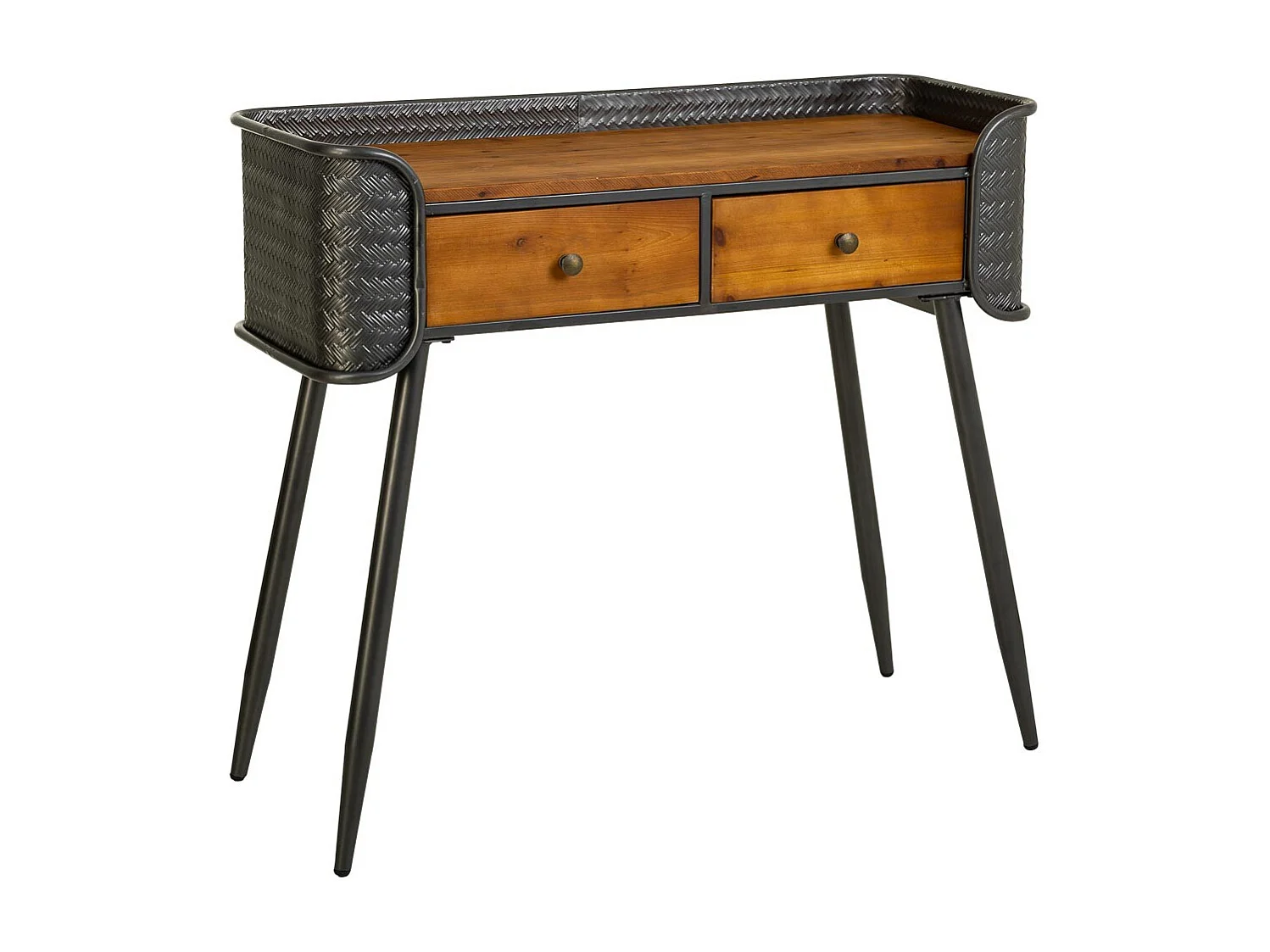 Vestibule en métal marron 90,5x35x81h