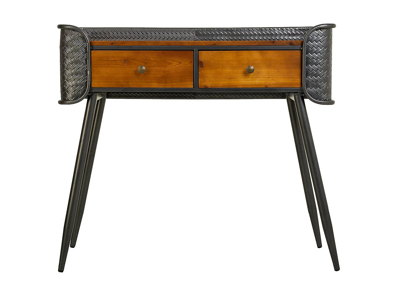 Vestibule en métal marron 90,5x35x81h