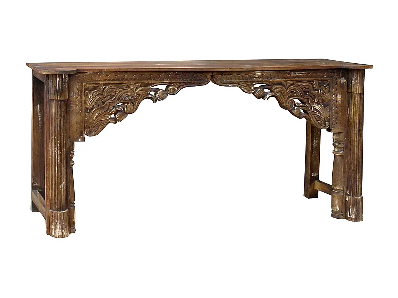 Braune Holzhalle 171x43x82h cm