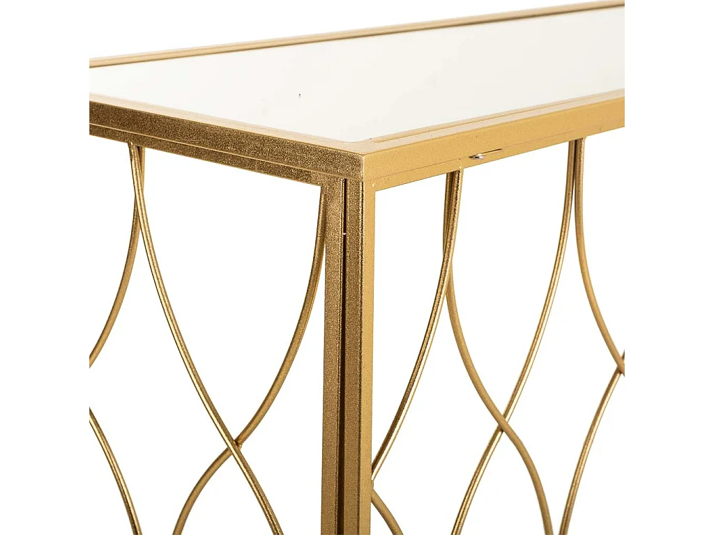 Goldene Metallhalle 120x40x80h cm