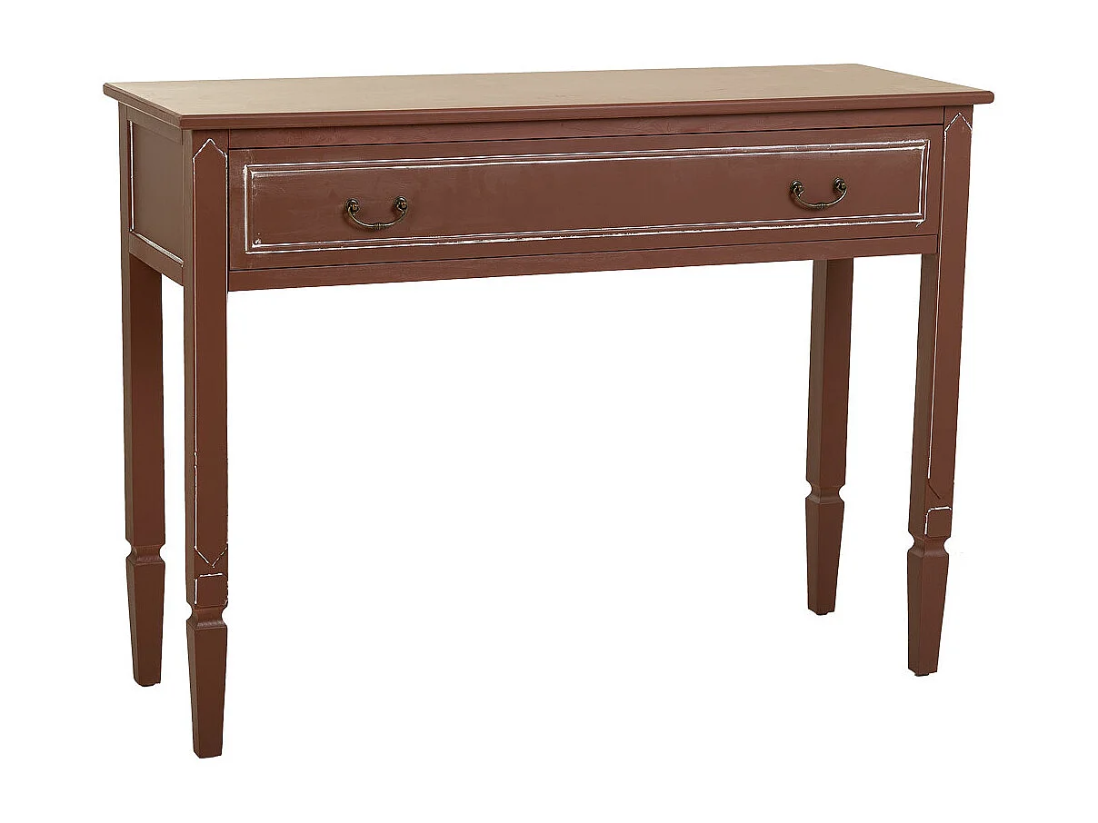 Mobile da ingresso in legno marrone 112x38x82h