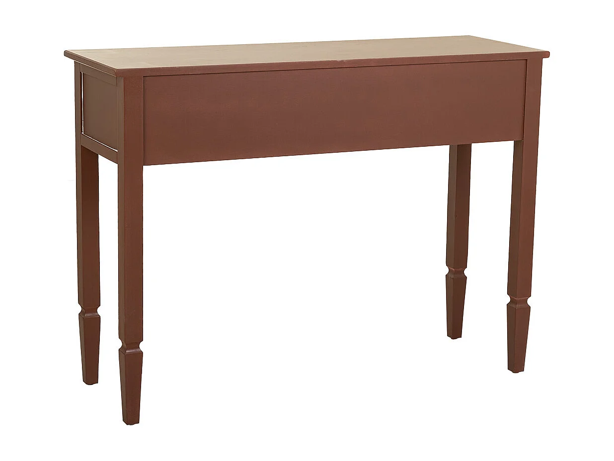 Mobile da ingresso in legno marrone 112x38x82h