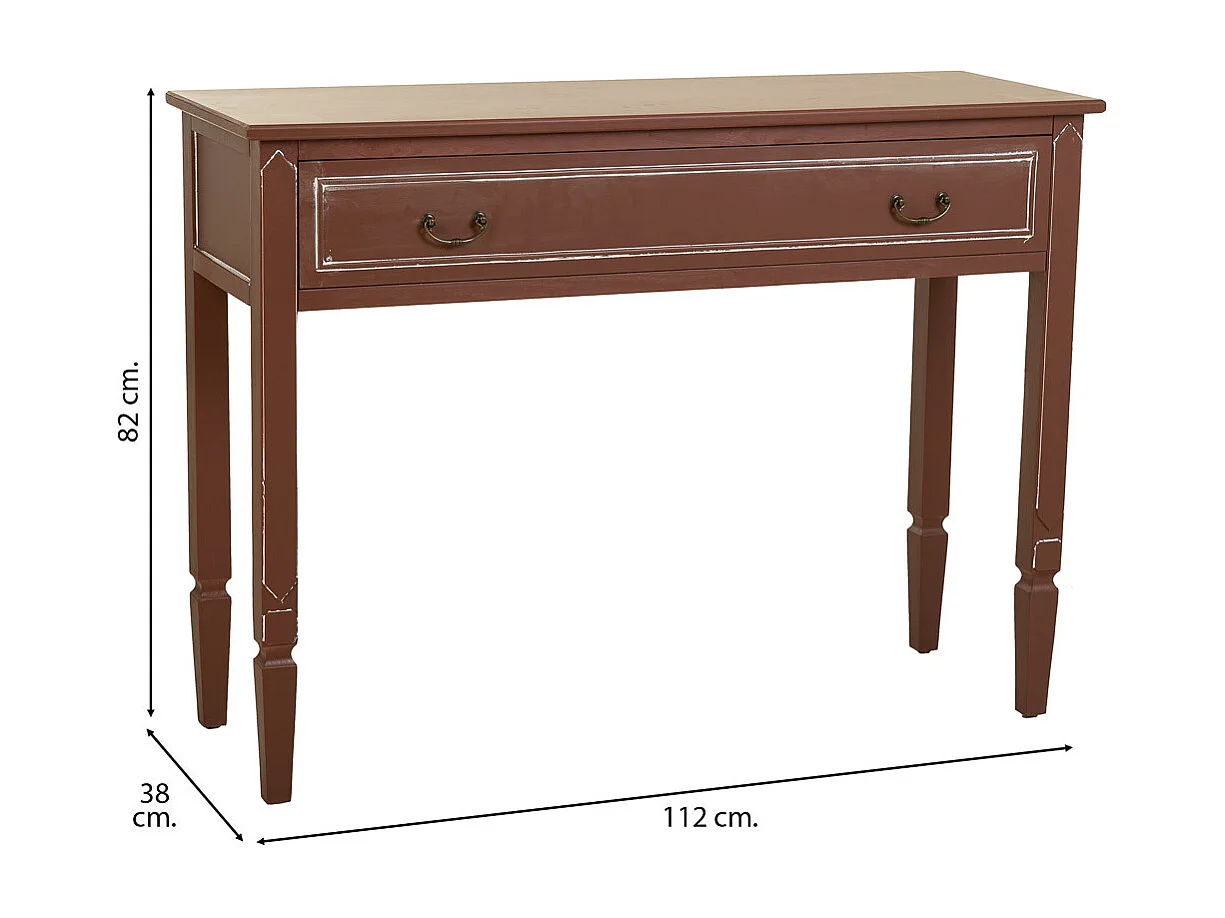 Salão de madeira marrom 112x38x82