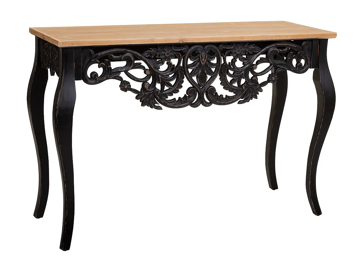 Salão de madeira preto 111x40x77