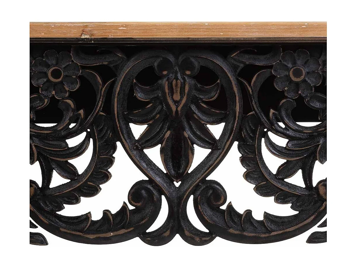 Salão de madeira preto 111x40x77