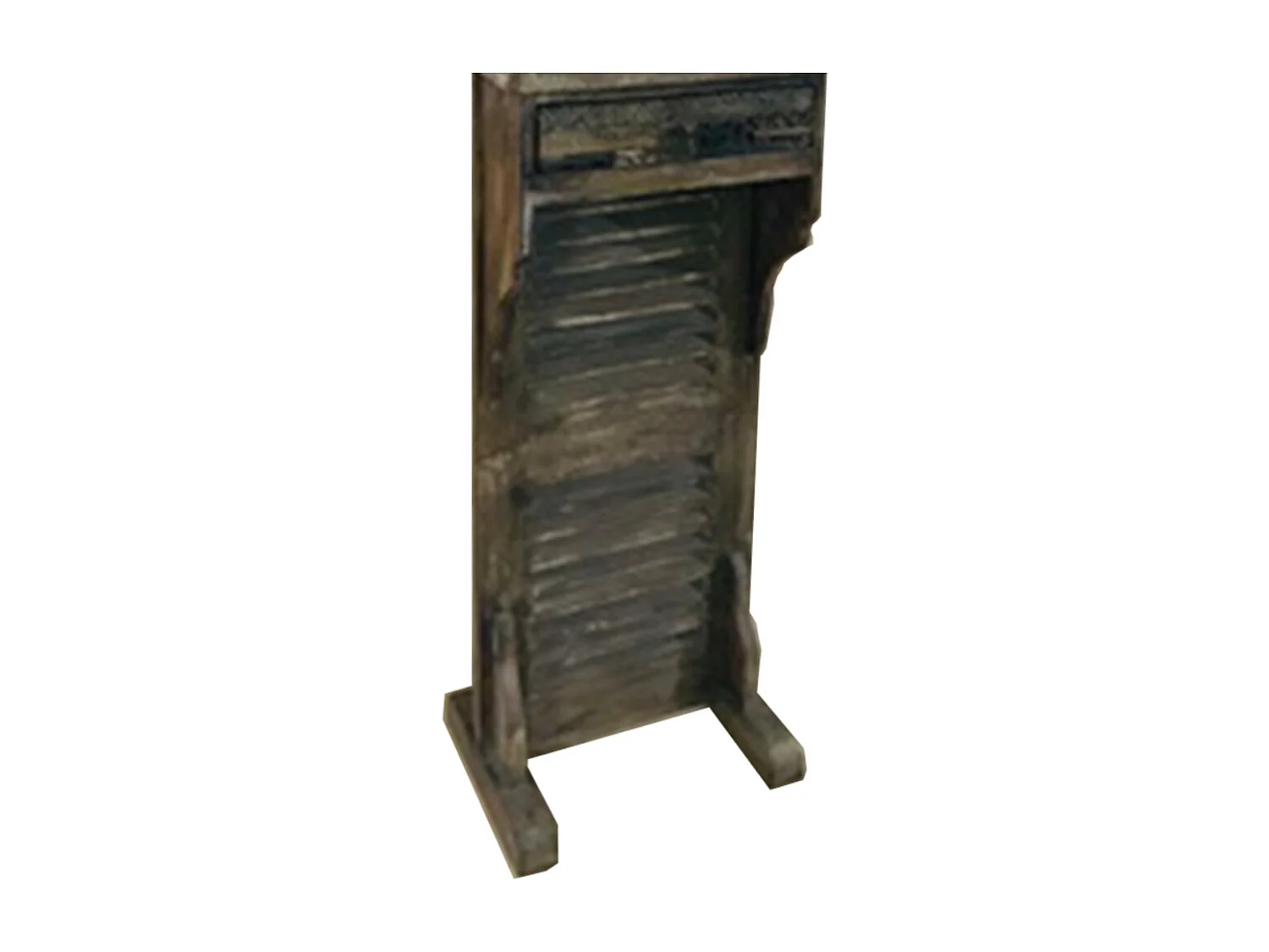 Entrée avec miroir en bois marron 45x20x184h