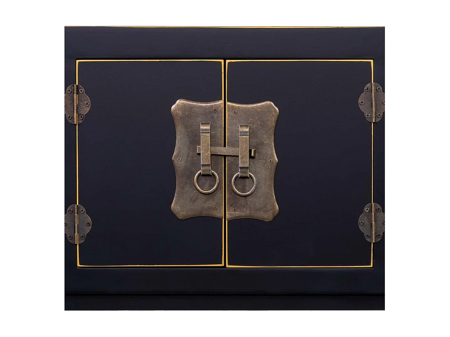 Sala de madeira com 4 gavetas e 2 portas 95x26x78