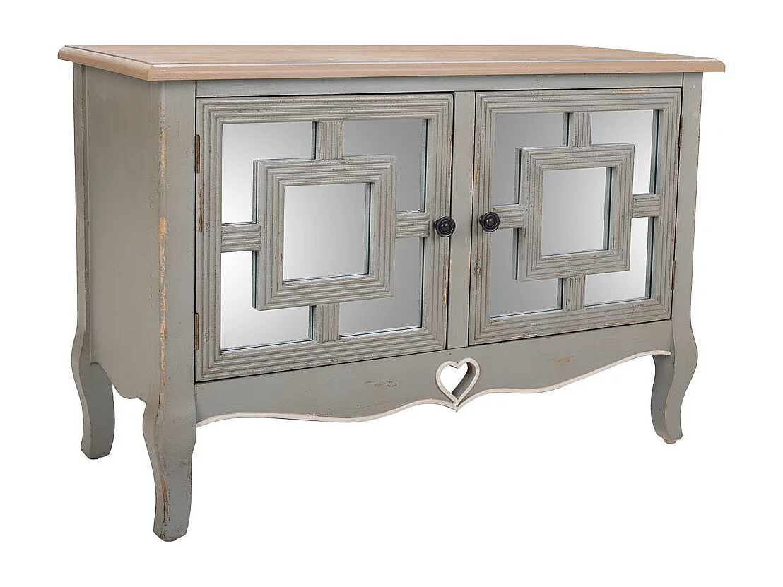 Recibidor de madera gris 83x36x56,5