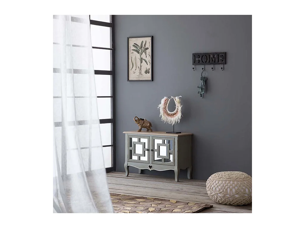 Console en bois gris 83x36x56,5h