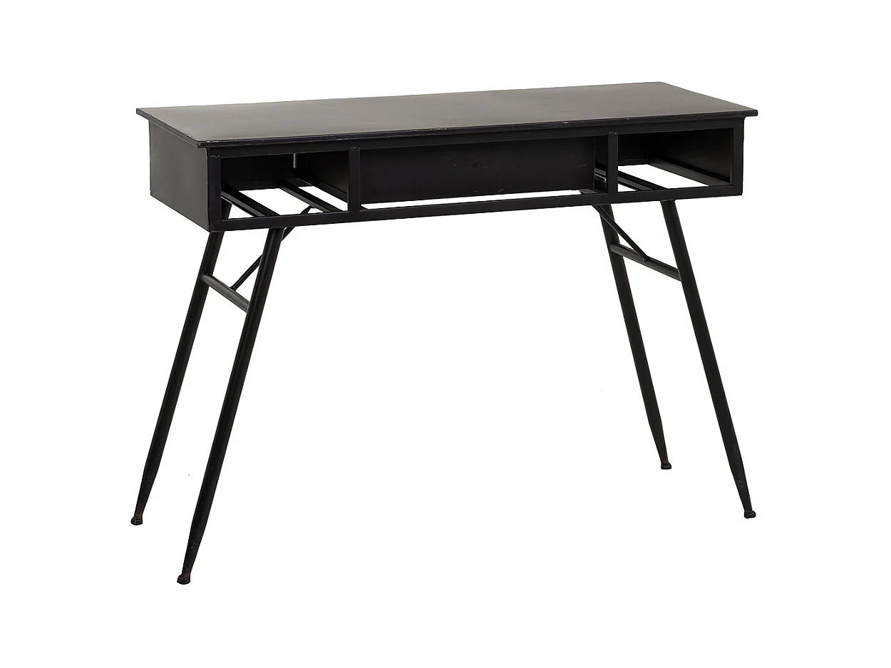 Schwarze MetallFlurtisch 100x40x75h cm