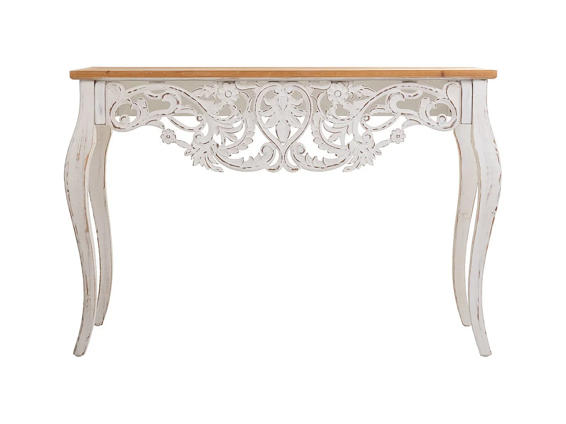 Console d'entrée en bois marron 111x40x77h