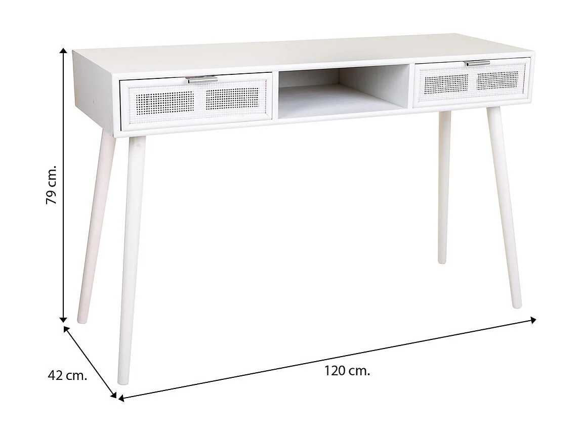 Flurmöbeln und weißes Gitter 120x42x79h cm