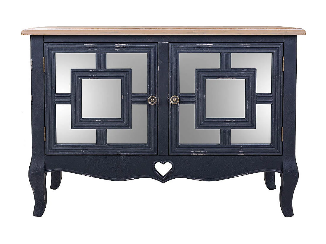 Salão de madeira preto 83x36x56,5