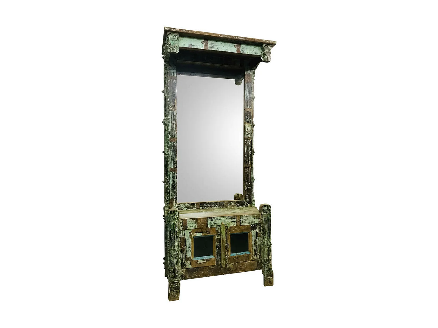 Banc d'entrée en bois 83x44x185h