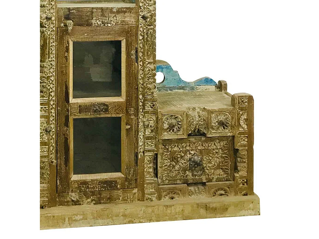 Hölzerne Flurbank 140x46x188h cm