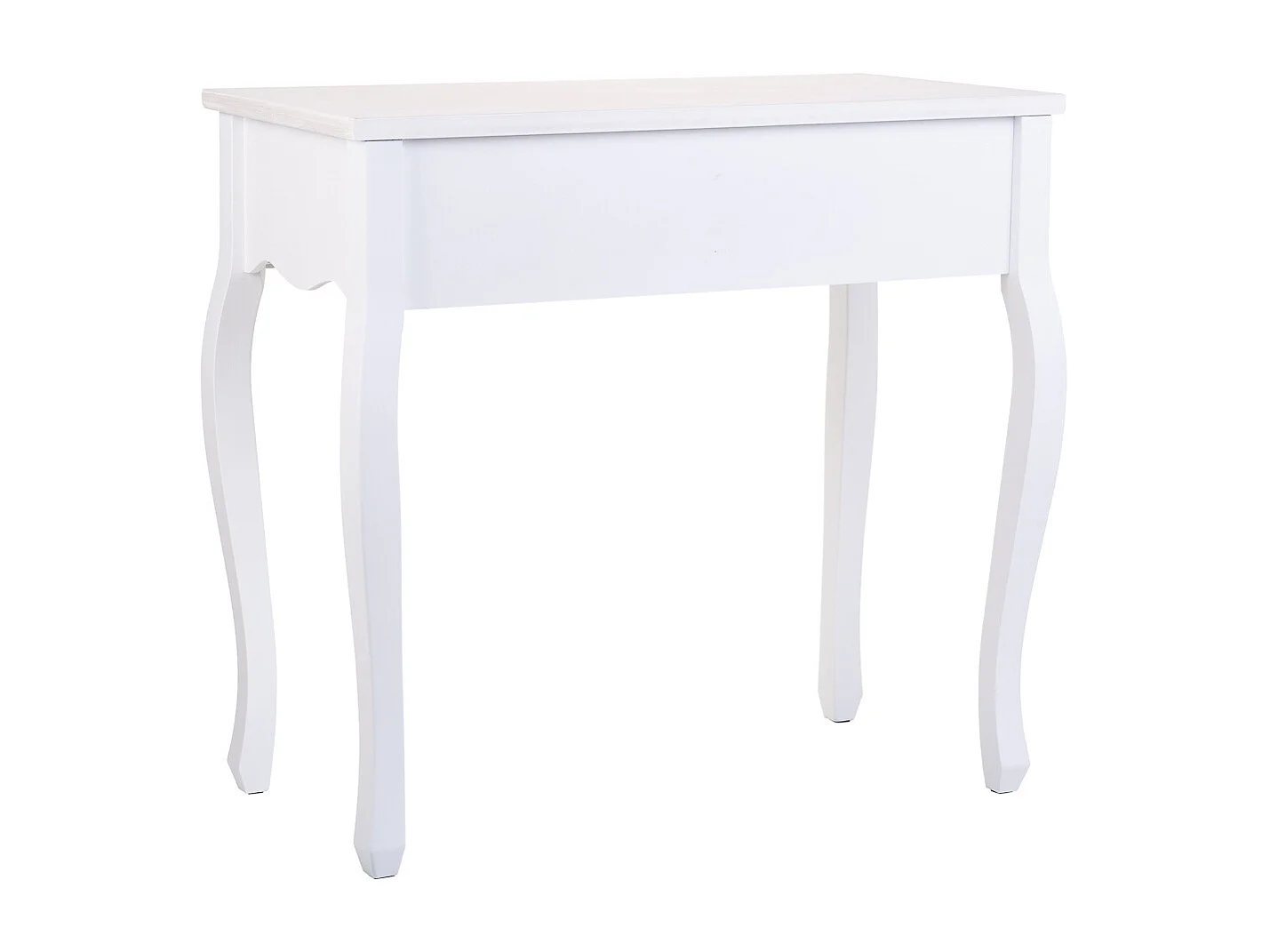 Konsolentisch mit 2 weißen Schubladen 80x40x75