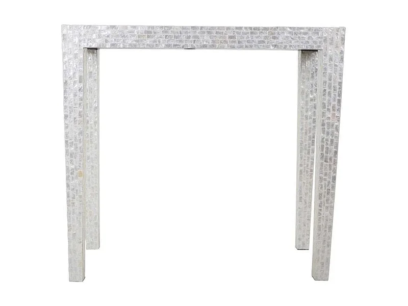 Holzhalle in grauem Capiz, 81 x 36 x 76 cm