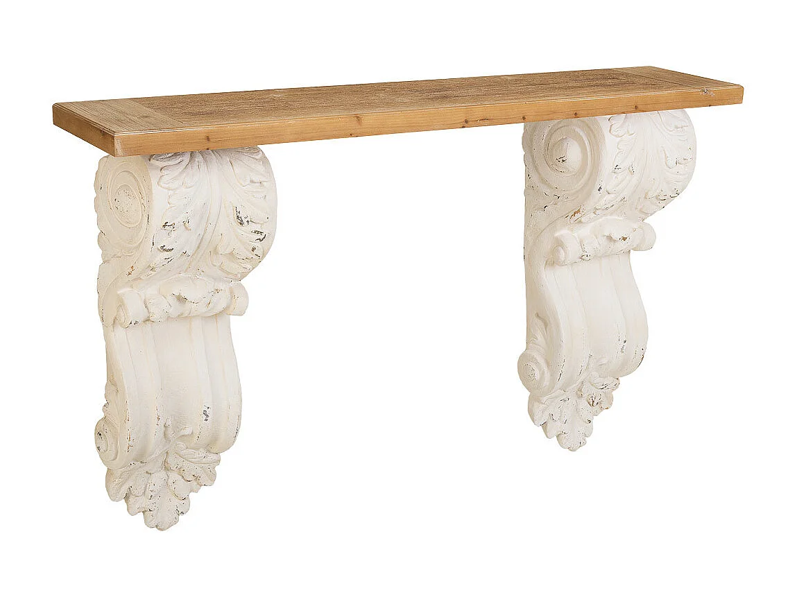 Vestibule en bois blanc 153x32.5x93h