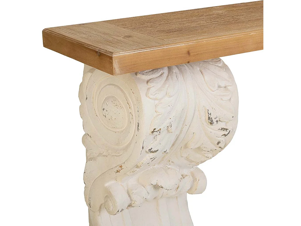 Vestibule en bois blanc 153x32.5x93h