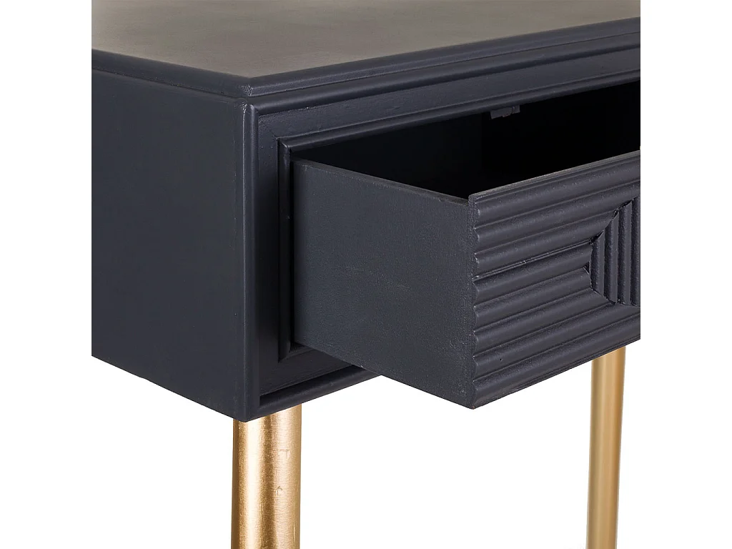 Recibidor de madera gris oscuro 82x41x78