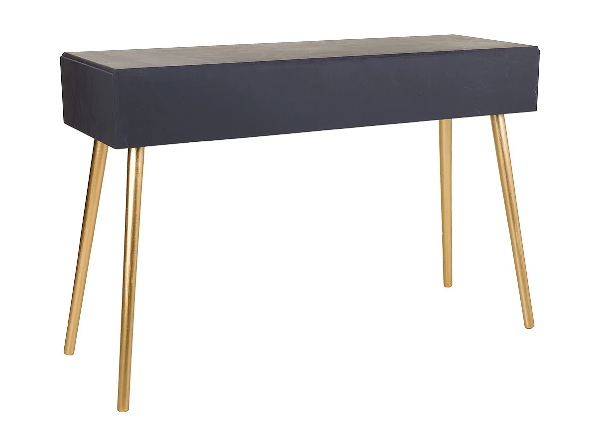 Mobile da ingresso in legno grigio scuro 120x41x78h