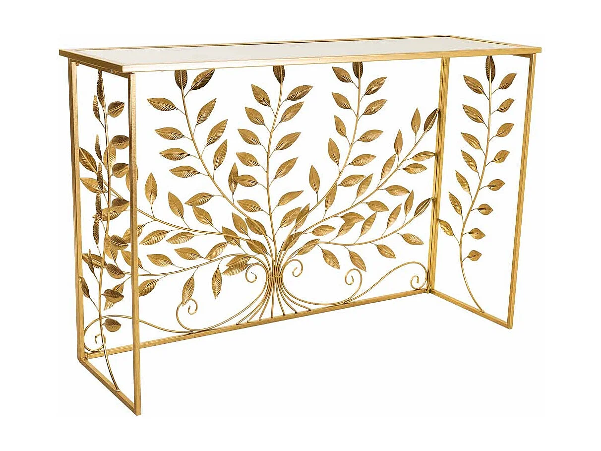 Goldene Metallhalle 120x40x80h cm