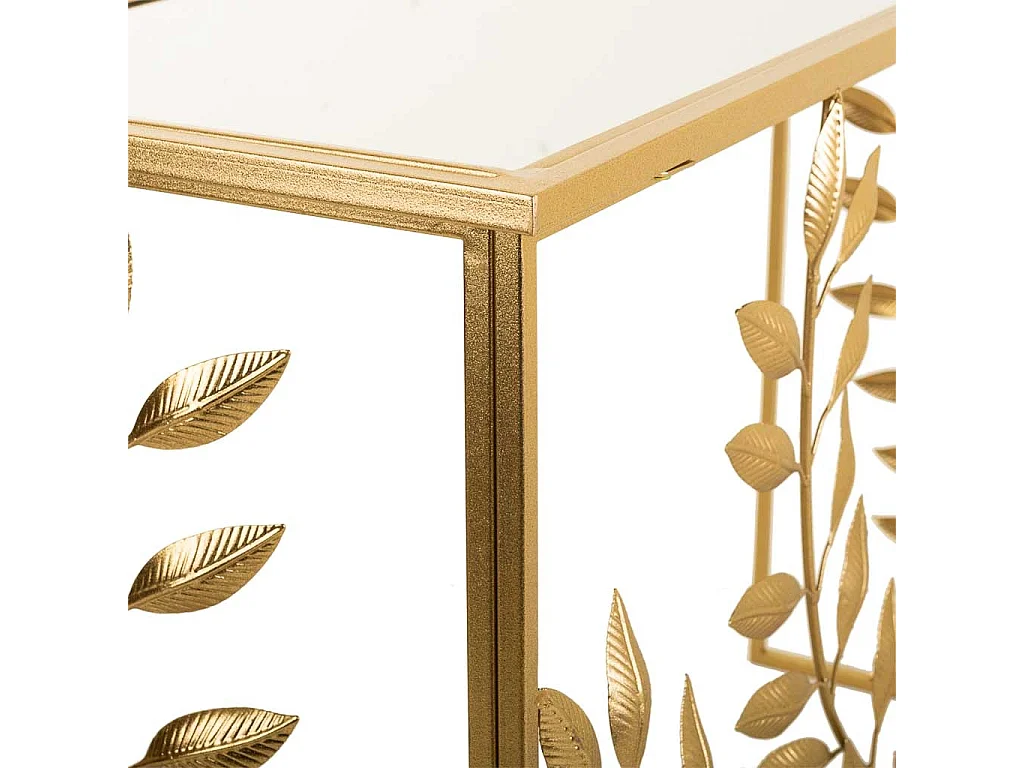 Goldene Metallhalle 120x40x80h cm