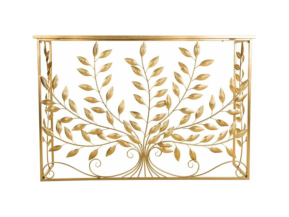 Console en métal doré 120x40x80h