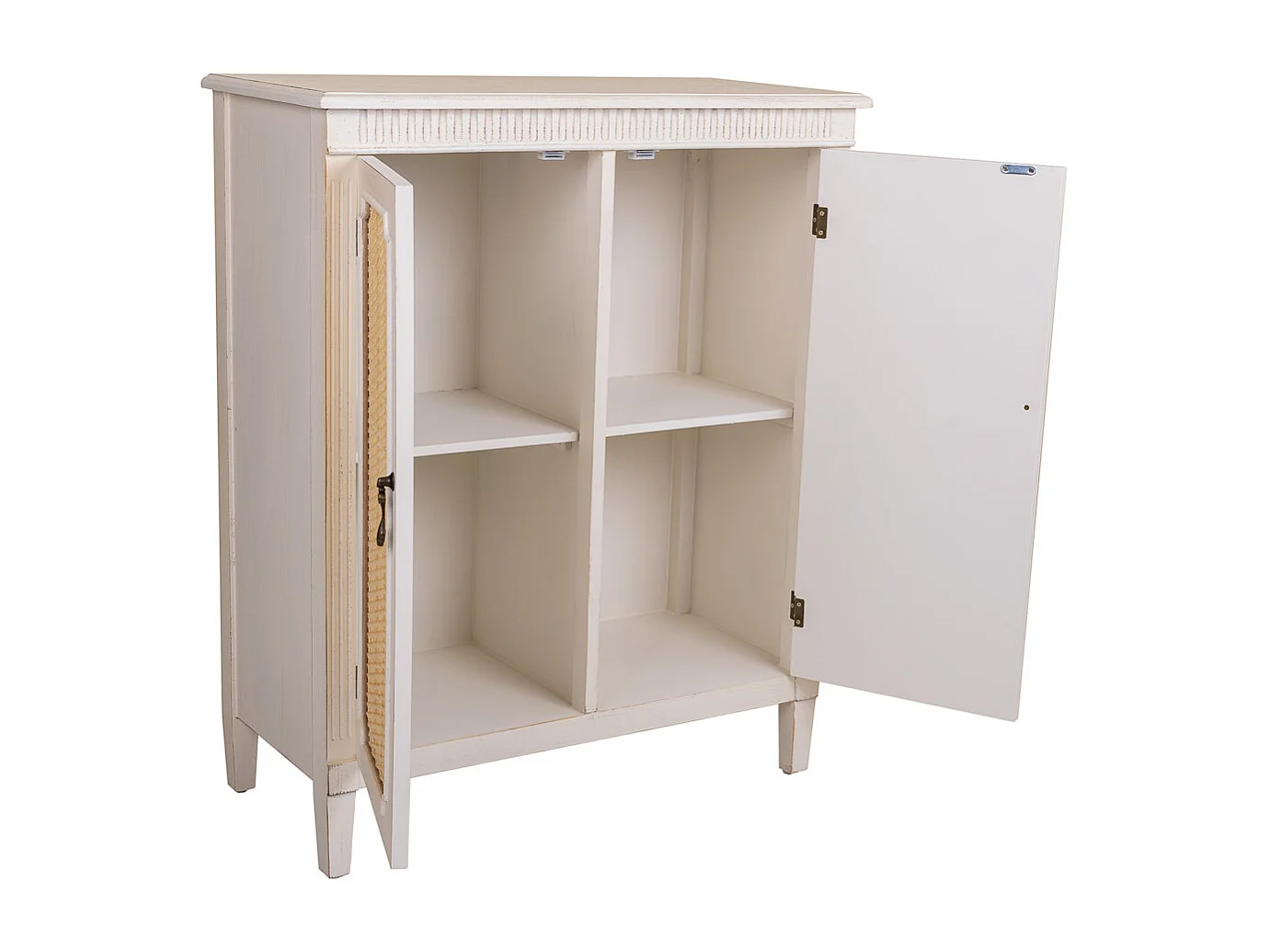 Mobile da ingresso in legno bianco 78x36x95h