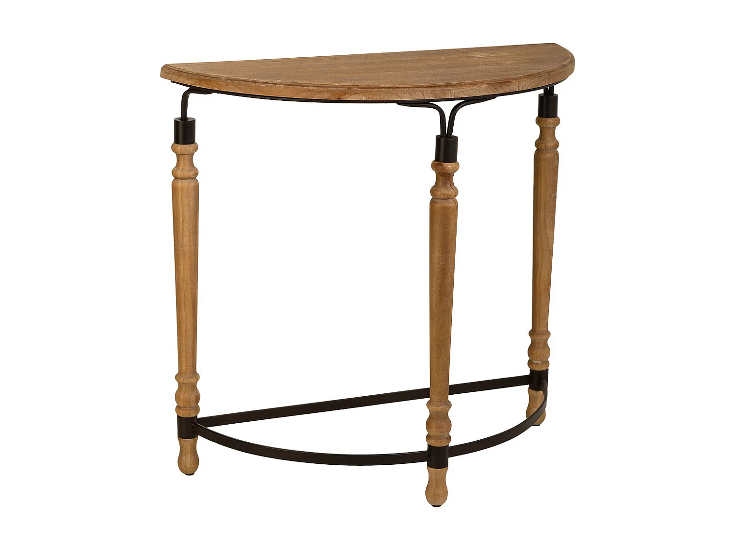 Vestibule en bois et métal marron 80x35.5x76h