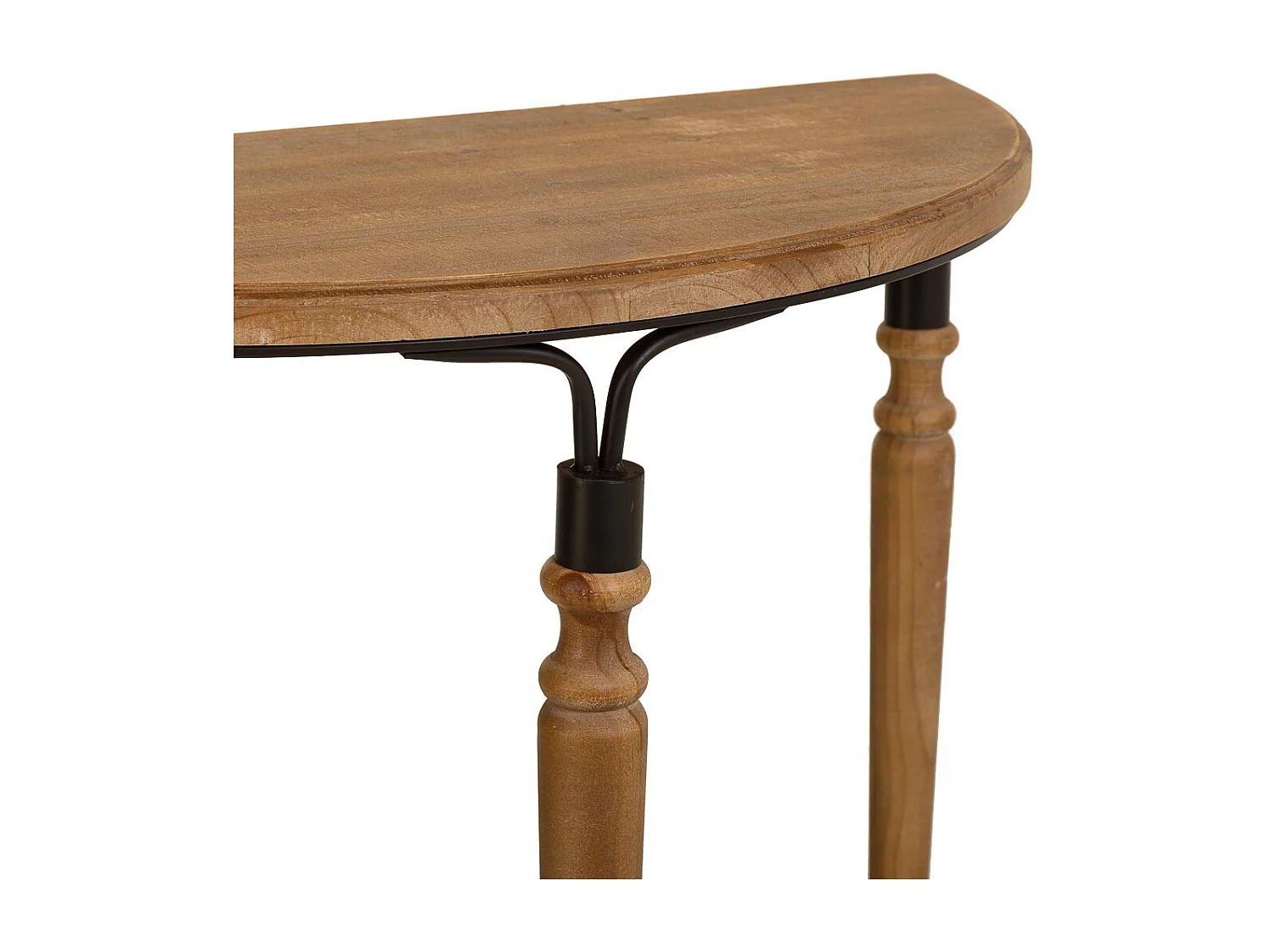 Vestibule en bois et métal marron 80x35.5x76h