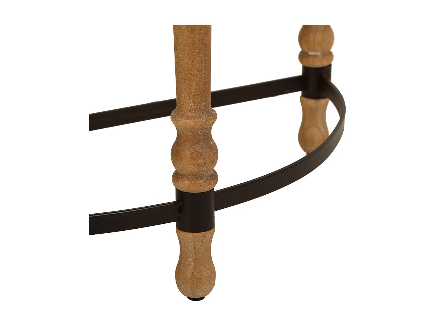 Vestibule en bois et métal marron 80x35.5x76h