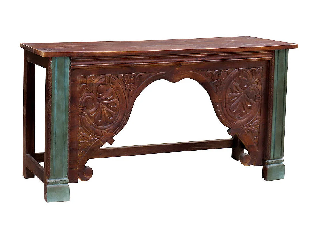 Console d'entrée en bois marron 187x43x86h