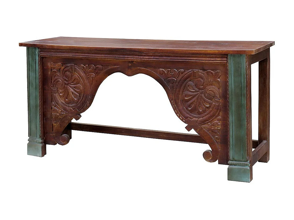 Console d'entrée en bois marron 187x43x86h