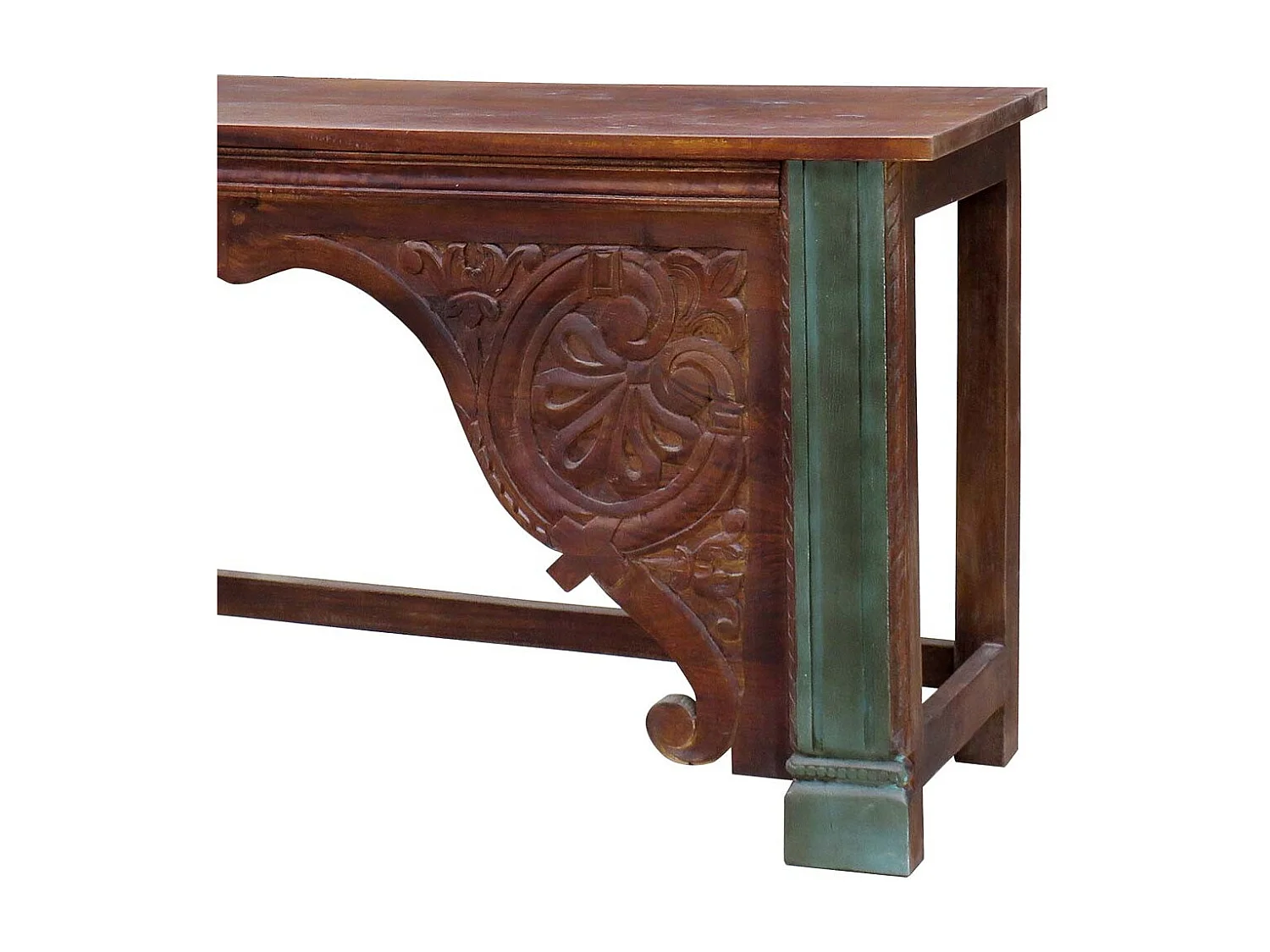 Console d'entrée en bois marron 187x43x86h