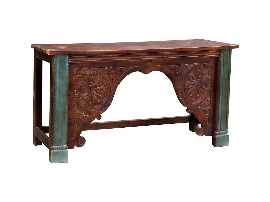 Console d'entrée en bois marron 187x43x86h