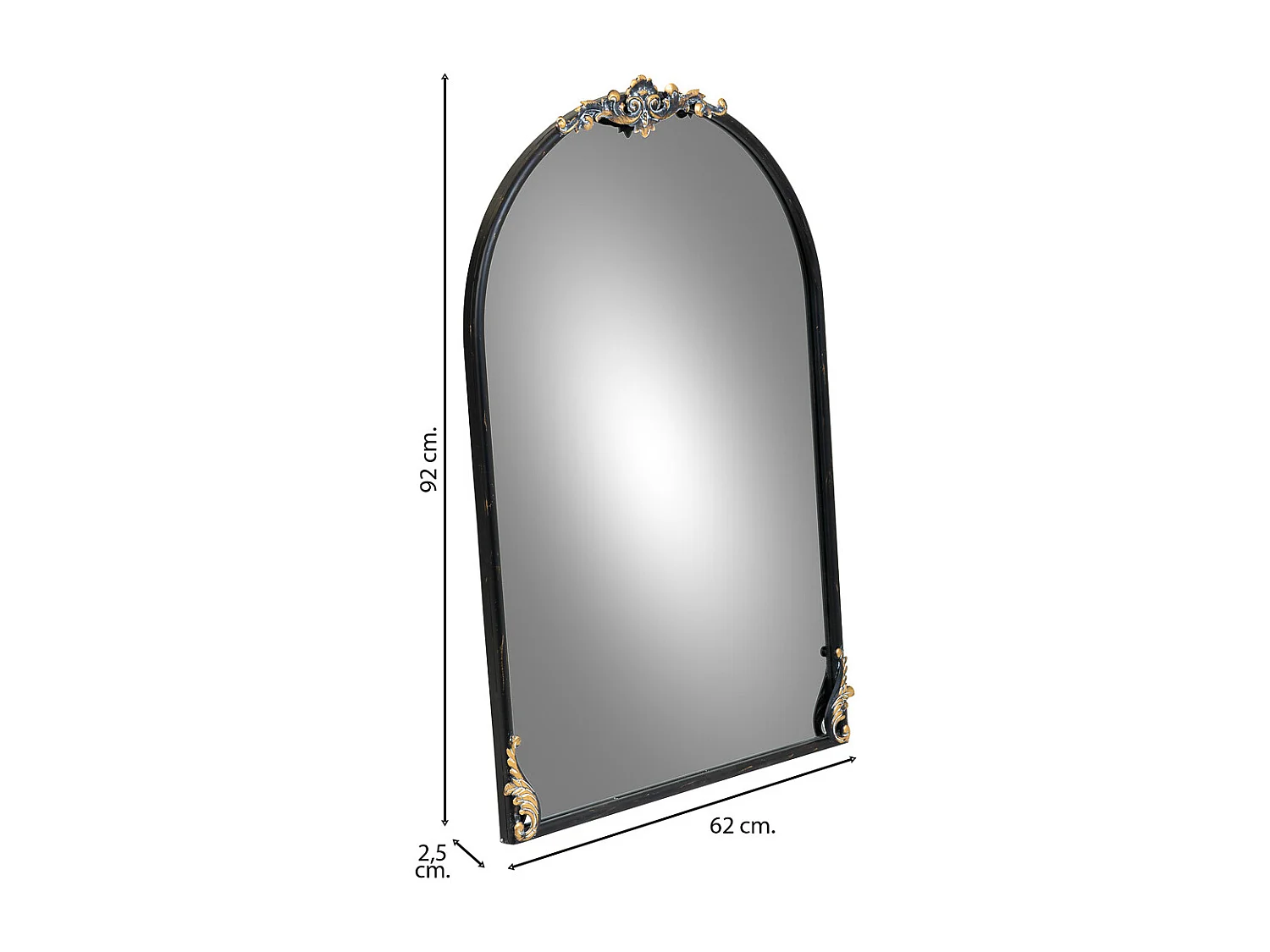 Espejo de metal 62x2,5x92