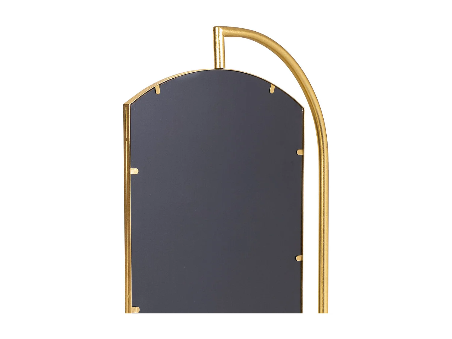 Espelho de pé em metal dourado 62x40x162