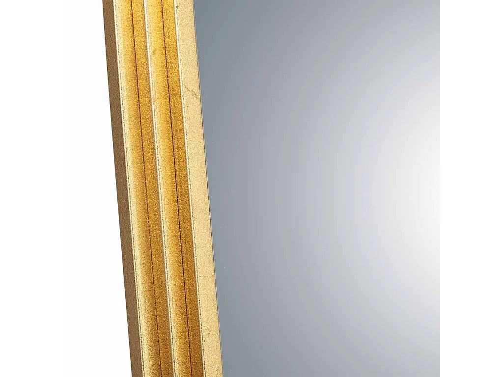Espelho de metal dourado 81x6x57