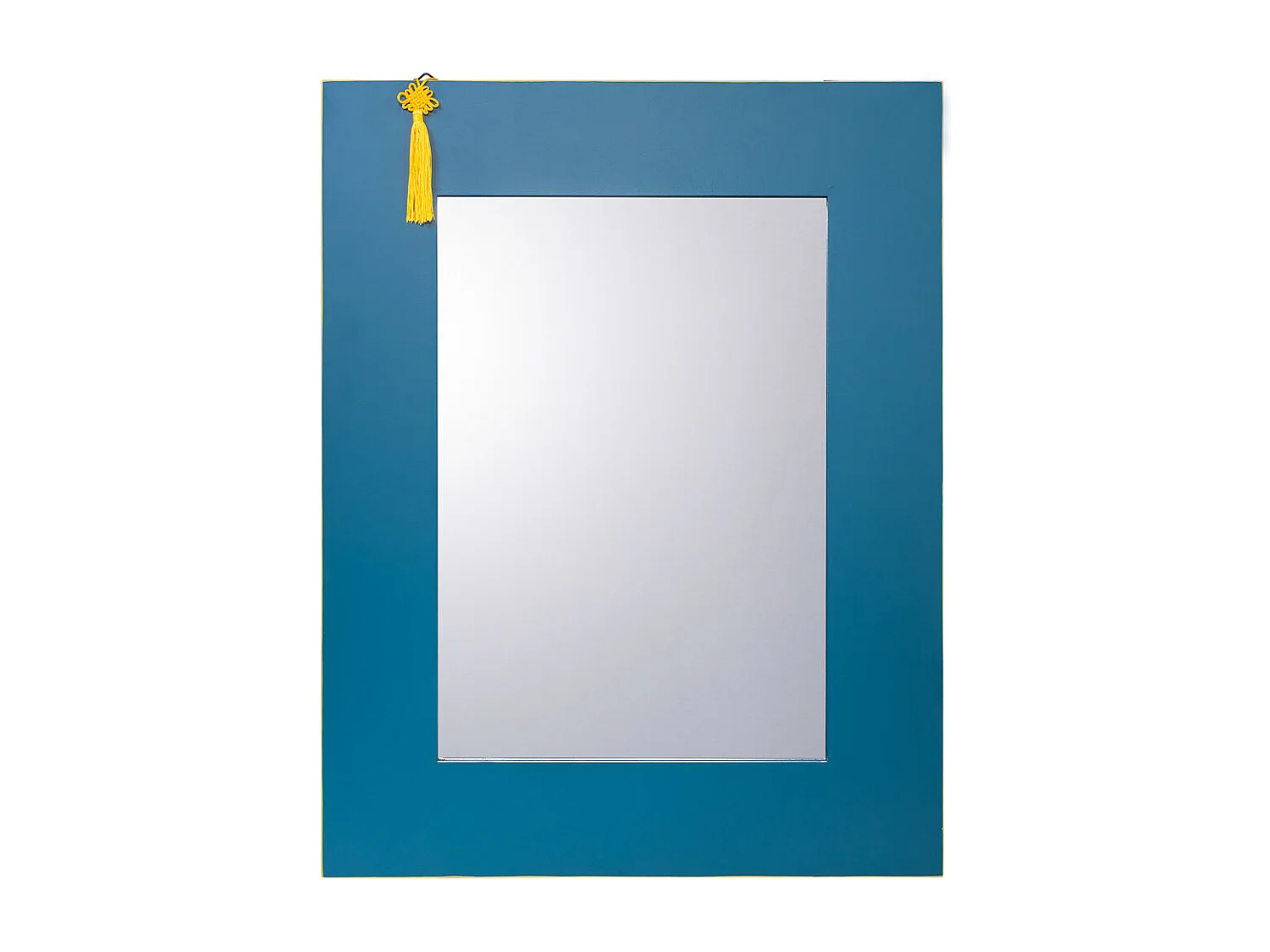 Rechteckiger Holzspiegel