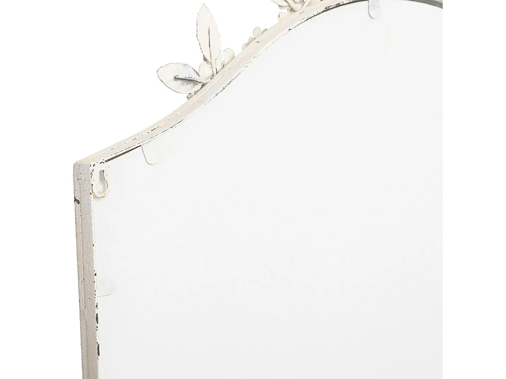 Specchio da parete in metallo con finitura invecchiata